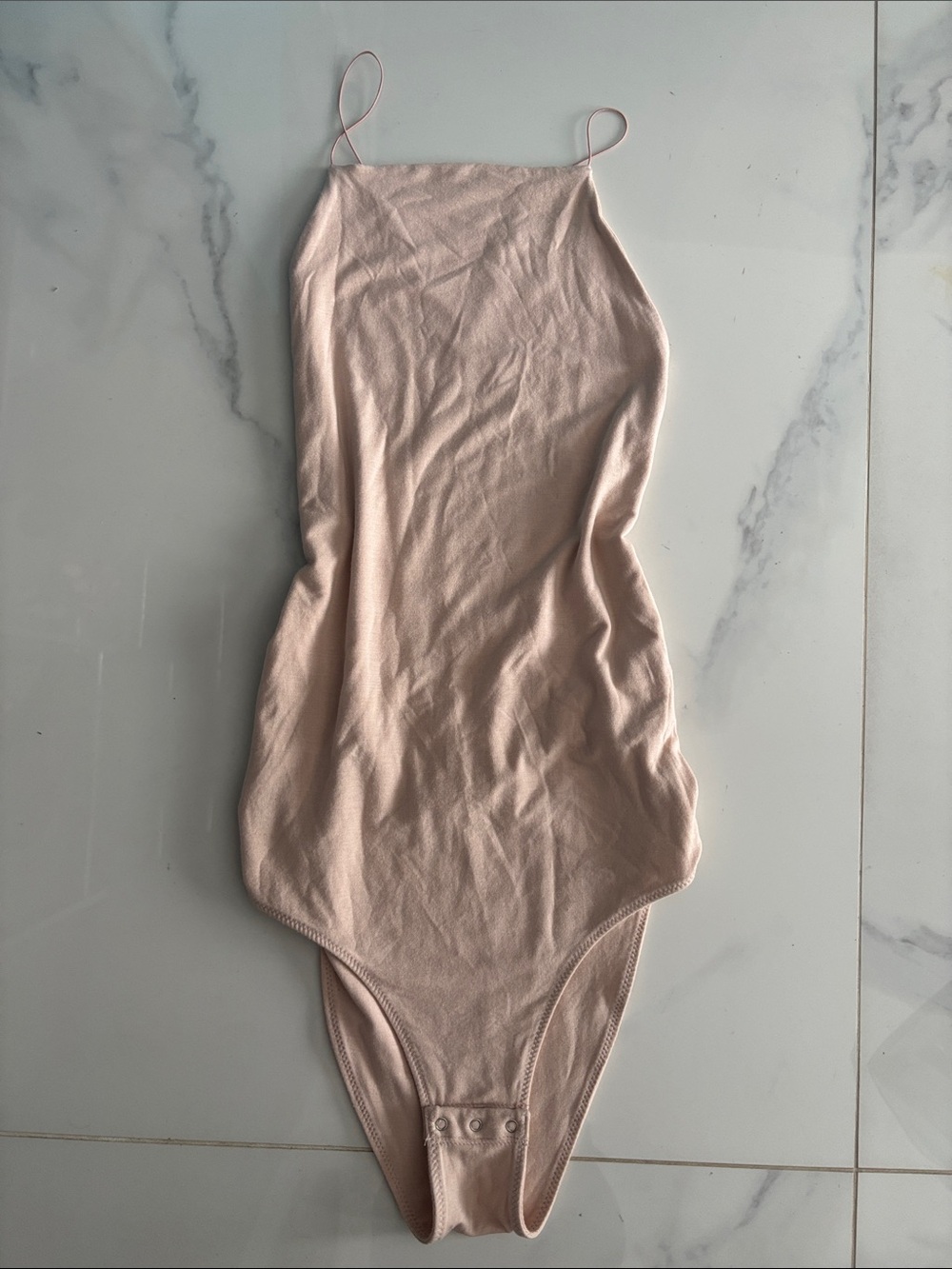 Alexander Wang Blush Spaghetti-Strap Bodysuit